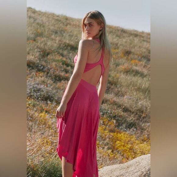 Free People Black Bethany Midi Dress - Picture 6 of 15